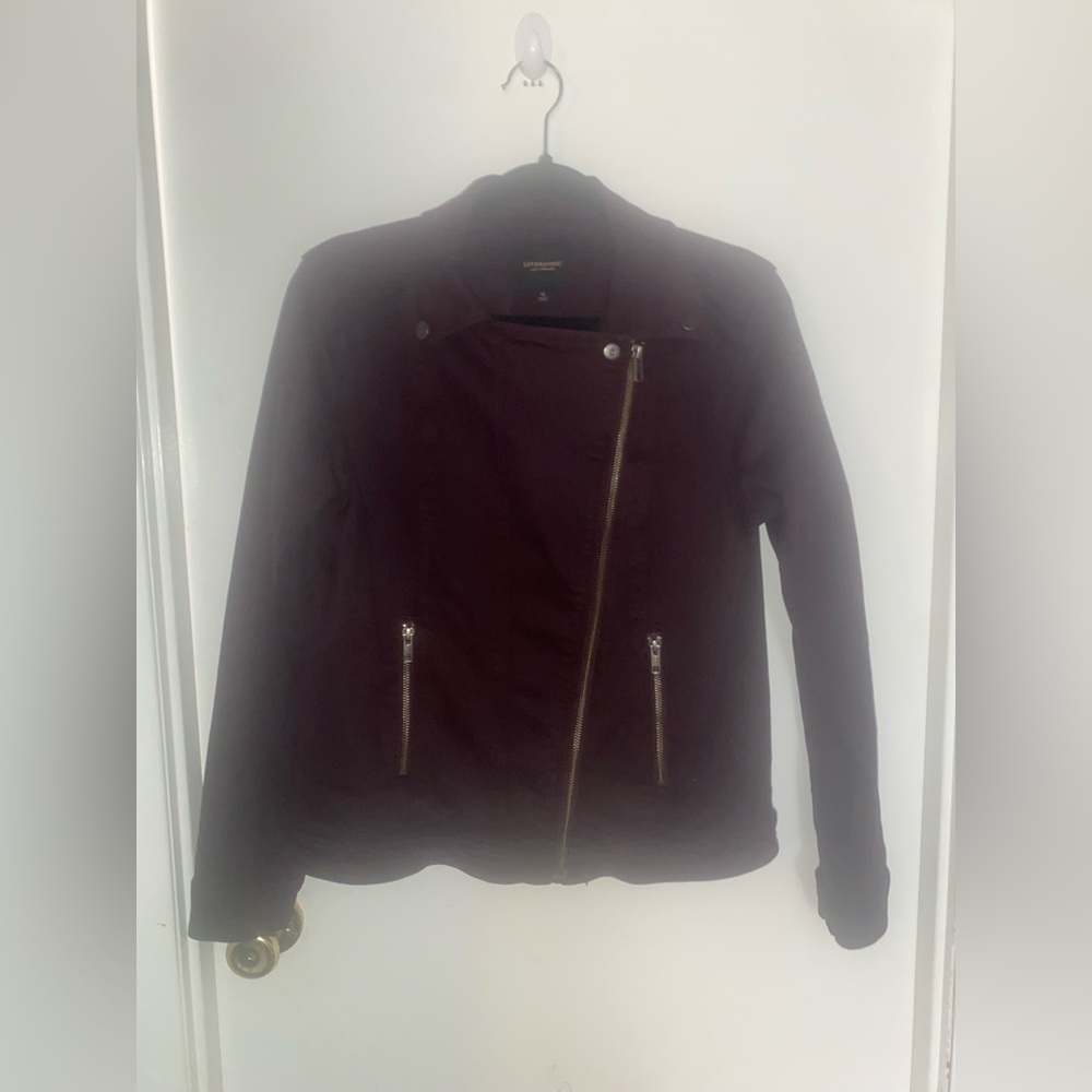 Liverpool | Women’s Medium | Denim Jacket | Stretch | Deep Burgundy Purple - Picture 2 of 16